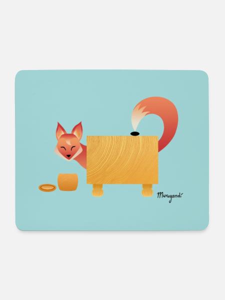 Cheeky Little Fox - Mouse Pad (horizontal) - white