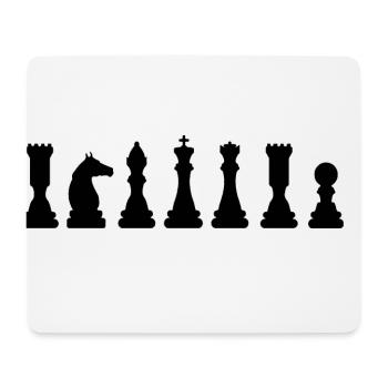 Chess pieces Chess - Mouse Pad (horizontal) - white - Front