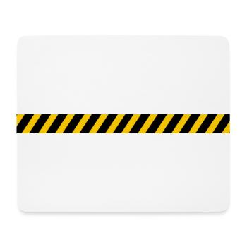 Barrier tape construction site construction workers - Mouse Pad (horizontal) - white - Front