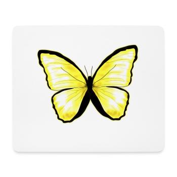 Butterfly yellow citrus butterfly - Mouse Pad (horizontal) - white - Front