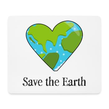 Sauvez la terre protection de l'environnement climat nature cadeau - Tapis de souris (format paysage) - blanc - Devant