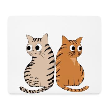 JUST ACT NORMAL - TABBY CATS, FOR CAT LOVERS - Mouse Pad (horizontal) - white - Front