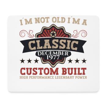 Classic December 1977 - 45th birthday gift - Mouse Pad (horizontal) - white - Front