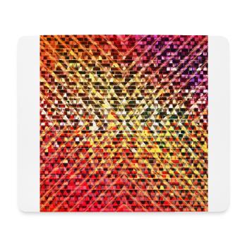 Muster (Bunte Streifen) 02 - Mousepad (Querformat) - Weiß - Vorne