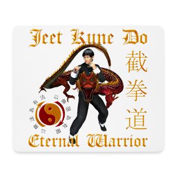 Jeet Kune Do Krieger - Mousepad (Querformat) - Weiß - Vorne
