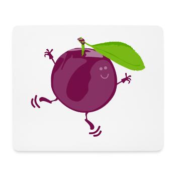 Mr. Plum - Mouse Pad (horizontal) - white - Front