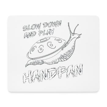 Handpan Hang T-Shirt Musique Sound Snail - Tapis de souris (format paysage) - blanc - Devant