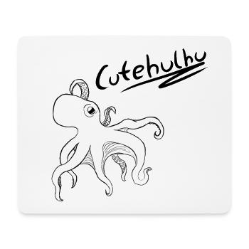 Cthulhu - Conception romantique drôle de Cutehulhu - Tapis de souris (format paysage) - blanc - Devant