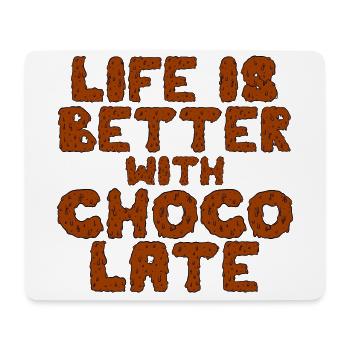 Christmas Chocolate - Funny Sayings - Mouse Pad (horizontal) - white - Front