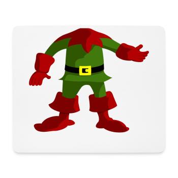 Elf Ugly Christmas Funny Sayings - Mouse Pad (horizontal) - white - Front