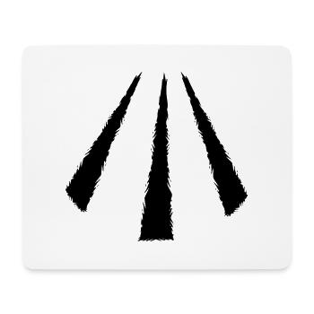 Celtic symbol Awen - Mouse Pad (horizontal) - white - Front