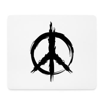 Symbole de paix hippie paix liberté amour - Tapis de souris (format paysage) - blanc - Devant