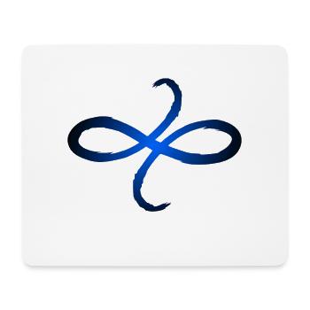Celtic symbols friendship blue - Mouse Pad (horizontal) - white - Front