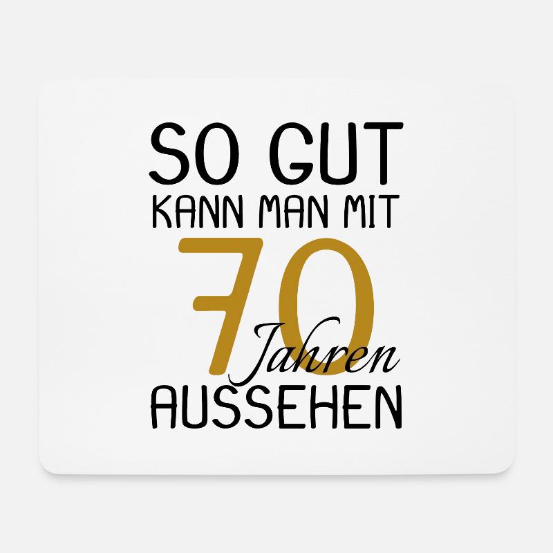 70 Geburtstag - Mousepad (Querformat) - Weiß