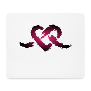 Heart knots - Mouse Pad (horizontal) - white - Front