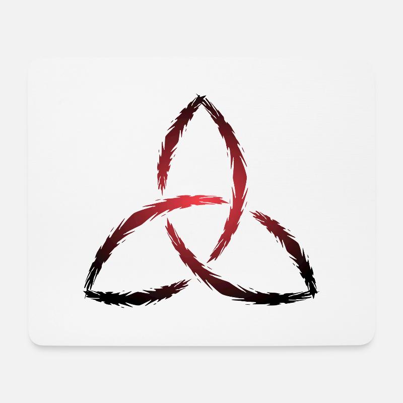Triquetra - Keltisches Symbol - Mousepad (Querformat) - Weiß