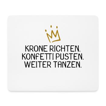 König Königin Prinz Prinzessin Spruch witzig - Mousepad (Querformat) - Weiß - Vorne