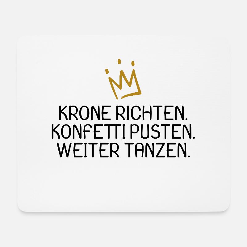 König Königin Prinz Prinzessin Spruch witzig - Mousepad (Querformat) - Weiß
