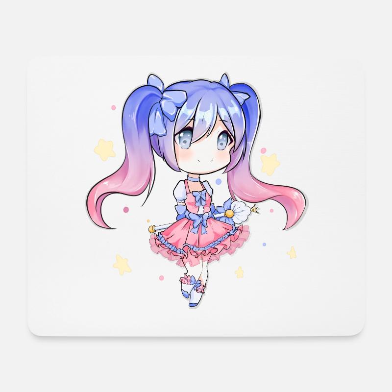 Pichu Moon - Magical Girl Time - Mousepad (Querformat) - Weiß