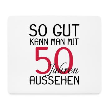 50 Geburtstag Spruch Party Geschenk - Mousepad (Querformat) - Weiß - Vorne