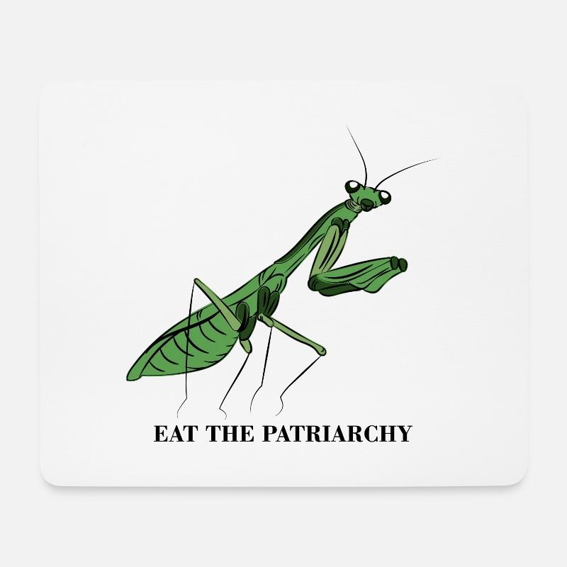 Patriarchy Feminist Feminism Gift - Mouse Pad (horizontal) - white