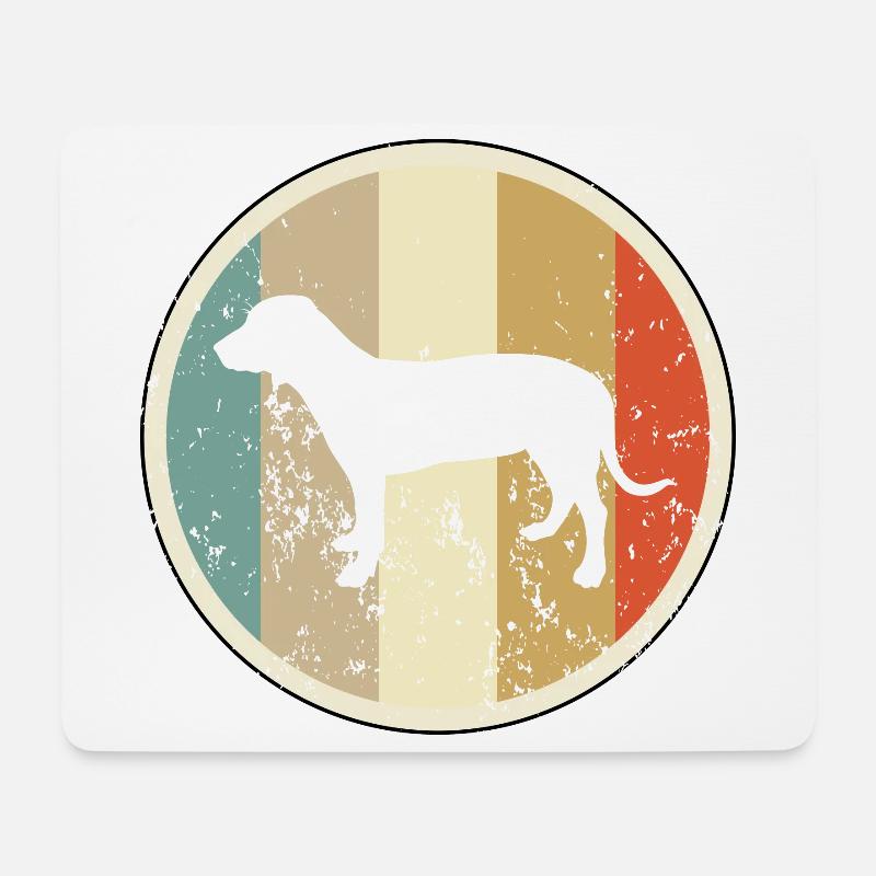 Deutsche Bracke Jagdhund - Mousepad (Querformat) - Weiß