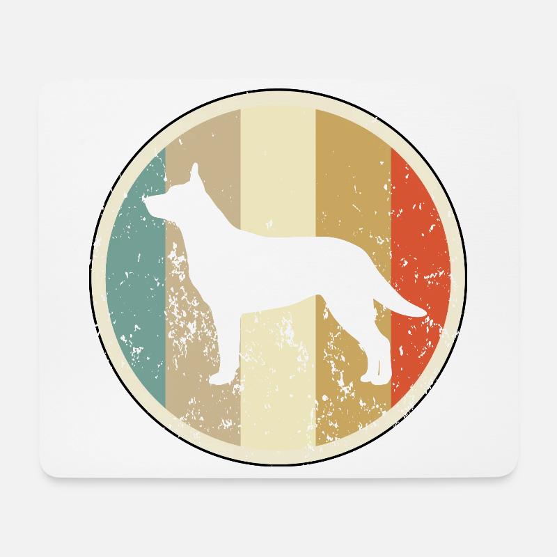 Australischer Australian Kelpie - Mousepad (Querformat) - Weiß