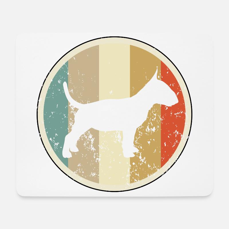 Miniature Bull Terrier Bullterrier - Mousepad (Querformat) - Weiß