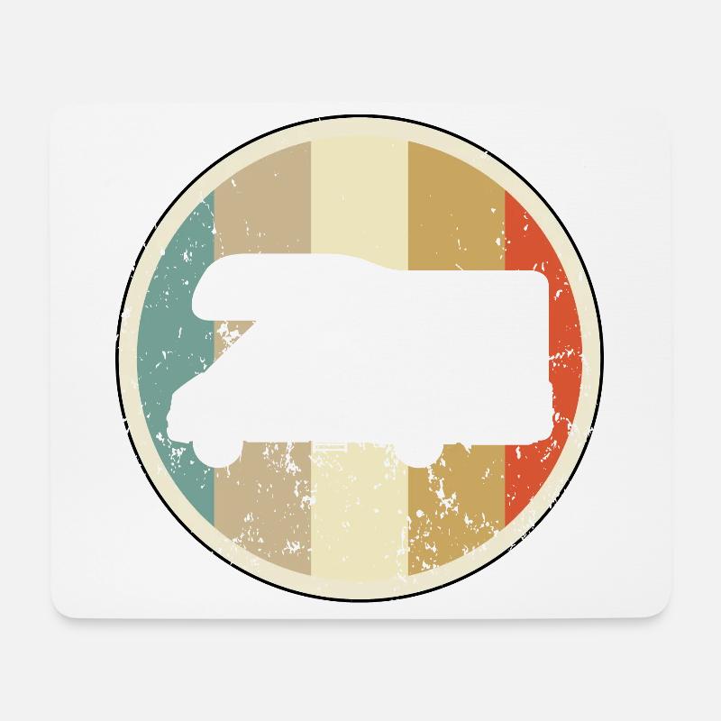 Wohnmobil Camping - Mousepad (Querformat) - Weiß