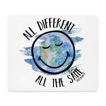 All Different All the Same Smileyworld black - Mouse Pad (horizontal) - white - Front