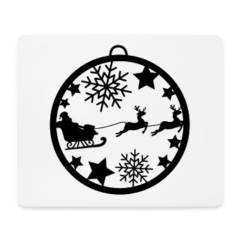 Rudolph Rentier Elch Weihnachten Christmas Xmas - Mousepad (Querformat) - Weiß - Vorne