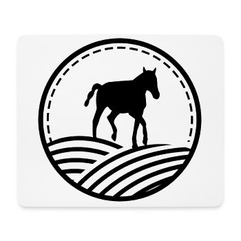 Sport équestre Liberté Poulain Ross - Tapis de souris (format paysage) - blanc - Devant