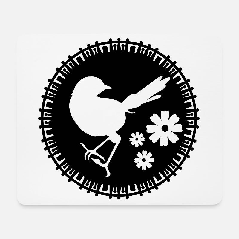 Vogel - Naturschutz Tierfreund - Mousepad (Querformat) - Weiß