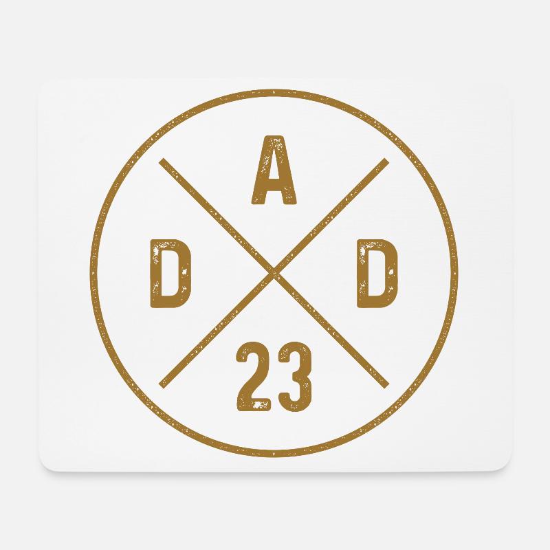 Dad 23 Nachwuchs Vater Baby Ankündigung Papa 2023 - Mousepad (Querformat) - Weiß