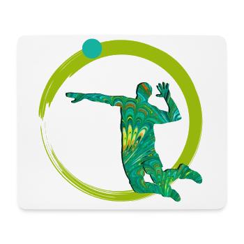 Volleyball player E 71 - Mouse Pad (horizontal) - white - Front