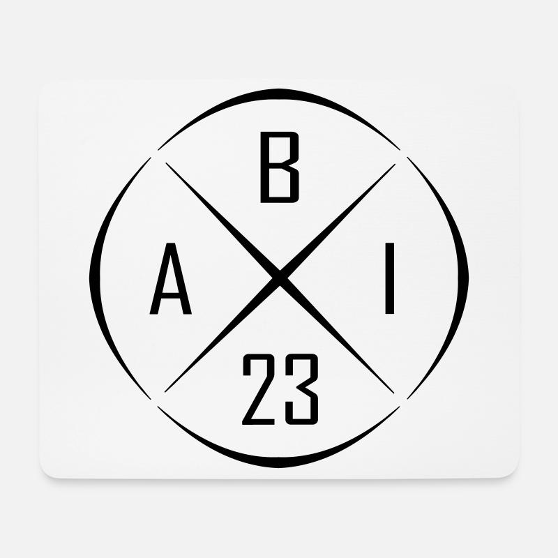 ABI 23 Kreuz - Mousepad (Querformat) - Weiß