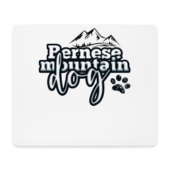 Berner Sennenhund - Mousepad (Querformat) - Weiß - Vorne