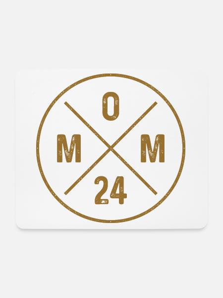 Mom 24 Baby Ankündigung Mutter Nachwuchs Mama 2024 - Mousepad (Querformat) - Weiß