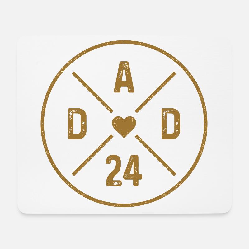 Dad 24 Nachwuchs Vater Baby Ankündigung Papa 2024 - Mousepad (Querformat) - Weiß