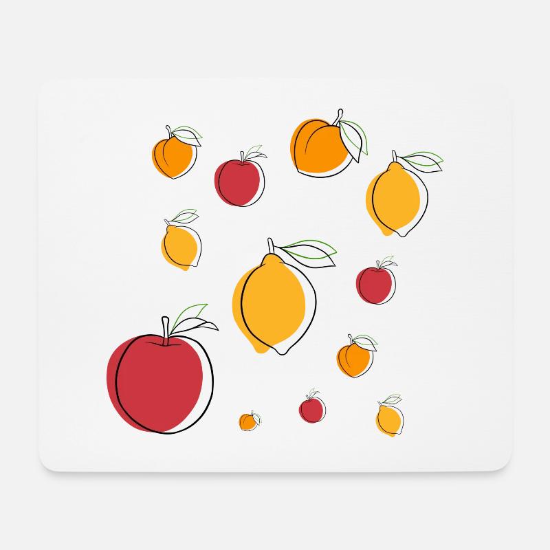 Obstparty! - Mousepad (Querformat) - Weiß