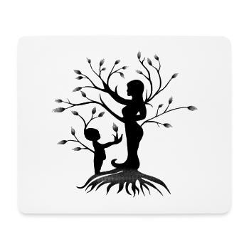 Love mother and child - Mouse Pad (horizontal) - white - Front
