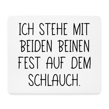 SCHLAUCH STEHEN LEBEN VERPEILT UNWISSEN GARTEN - Mousepad (Querformat) - Weiß - Vorne