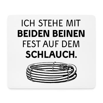 SCHLAUCH STEHEN LEBEN VERPEILT UNWISSEN GARTEN - Mousepad (Querformat) - Weiß - Vorne