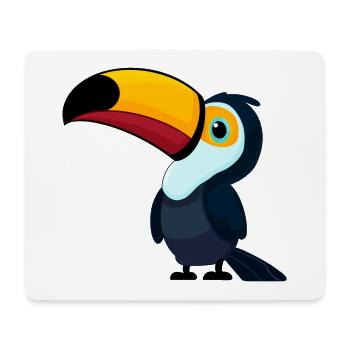 TOUCAN, TUCAN, OISEAUX, OISEAU, ANIMAL, COLORÉ, NATURE, TROPIQUES - Tapis de souris (format paysage) - blanc - Devant