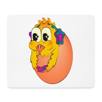 EI ZU - Mousepad (Querformat) - Weiß - Vorne