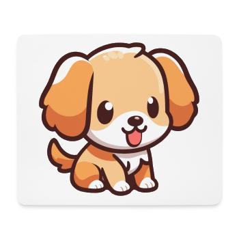 DOG, FOUR-LEGGED DOG, DOG,, PAW, LOVE, ANIMAL LOVER - Mouse Pad (horizontal) - white - Front