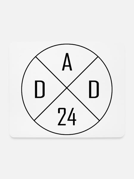 Dad 24 Circle Cross Design - Mouse Pad (horizontal) - white