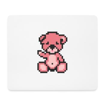 Pixelbär-Bonbons - Mousepad (Querformat) - Weiß - Vorne