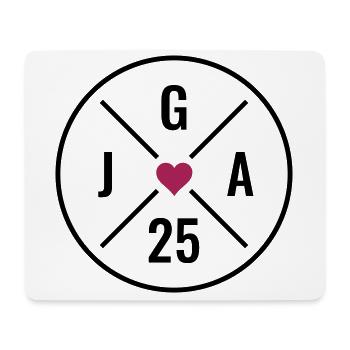 JGA 25 Herz - Junggesellenabschied 2025 - JGA 2025 - Mousepad (Querformat) - Weiß - Vorne