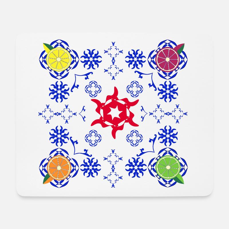 Mediterraner pikanter Amalfi-Sommerausbruch - Mousepad (Querformat) - Weiß
